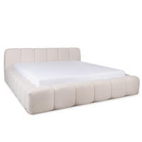 POLSTERBETT Ariana Hellbeige 180/200 cm Boucle mit Bettkasten - Beige, Holz/Textil (180/200cm) - wonello