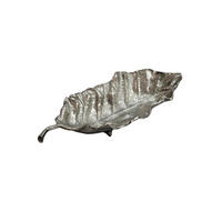 DEKOSCHALE SUBIACO, Aluminium, handgefertigt, Silber, 67 x 27 x 11 cm - Silberfarben, Metall (11cm) - KADIMA DESIGN