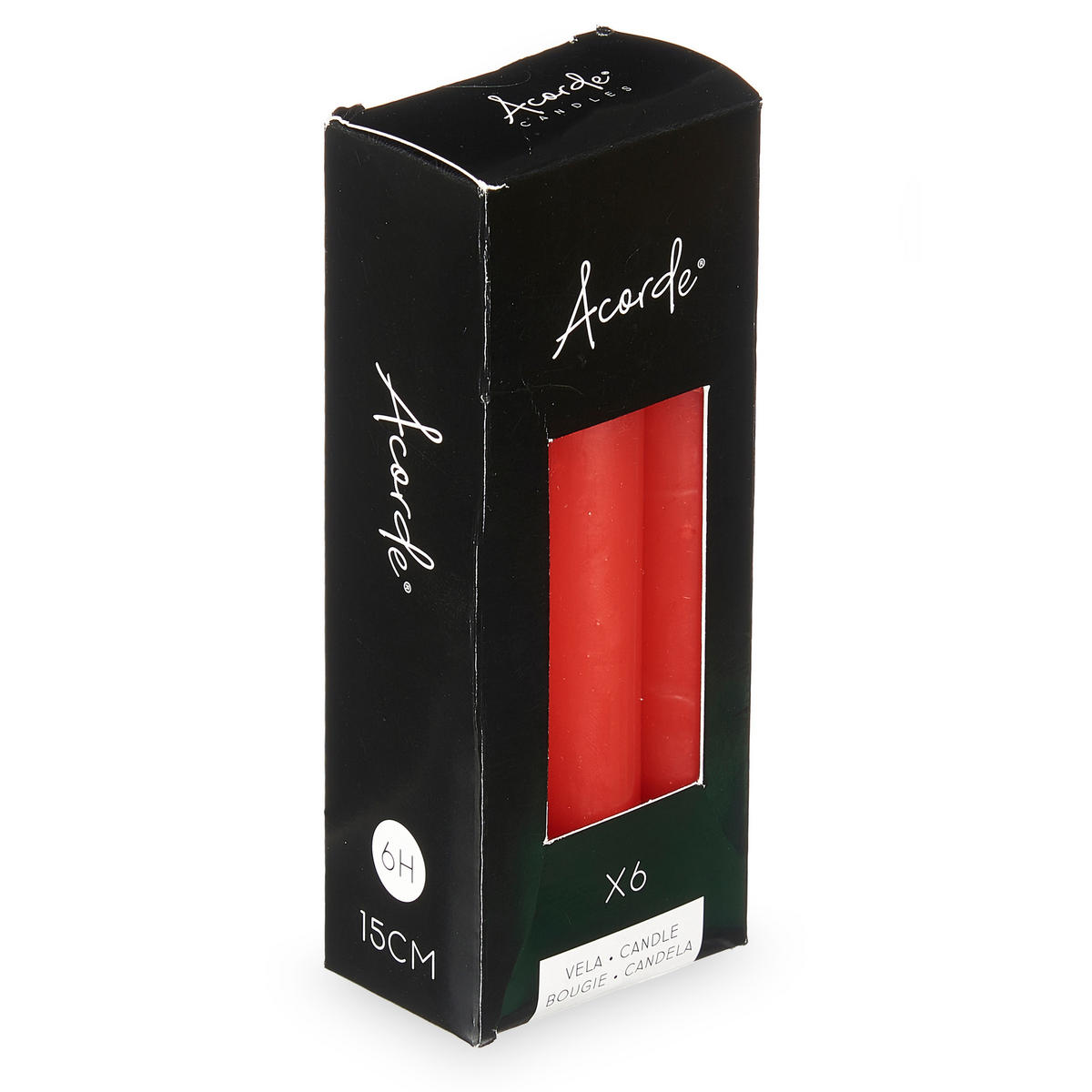 KERZE Celestia 15 cm - Rot, Paraffin (2/15/2cm)