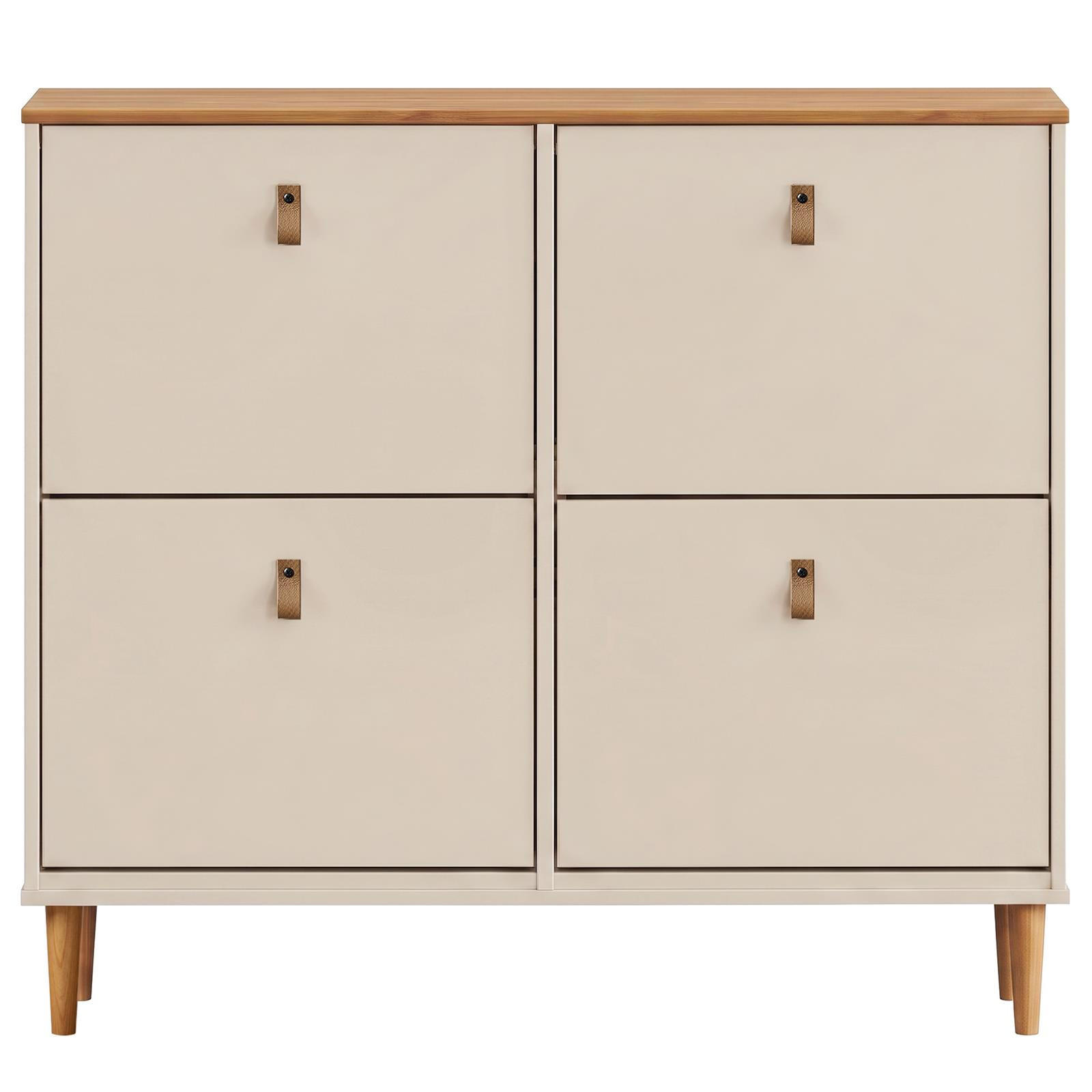SCHUHKIPPER MIKKA Kaschmir/Eiche - Kaschmir/Eichefarben, Holz (107/92/25cm) - IDIMEX