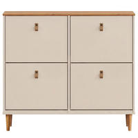 SCHUHKIPPER MIKKA Kaschmir/Eiche - Kaschmir/Eichefarben, Holz (107/92/25cm) - IDIMEX