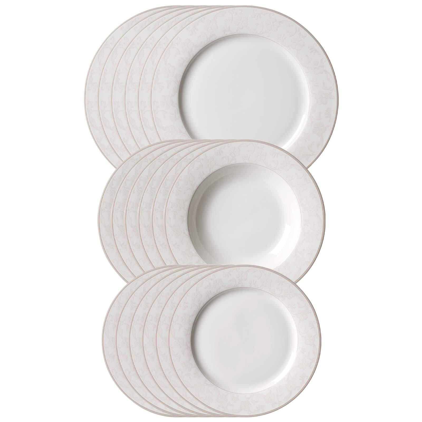 TELLER-SET Isabella beige 18er Set - Beige, Keramik (1/1/1cm) - Ritzenhoff Breker