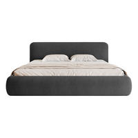 POLSTERBETT Herat 200x200 cm, Graphit - Graphitfarben, Textil (200/200cm) - Fedve