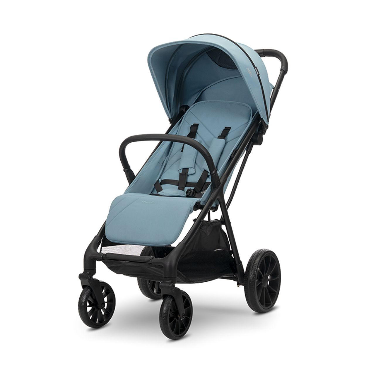 KINDERWAGEN Nuvella blau faltbar, verstellbare Rückenlehne, Sonnendach - Blau, Metall (102/54/110cm) - Lorelli