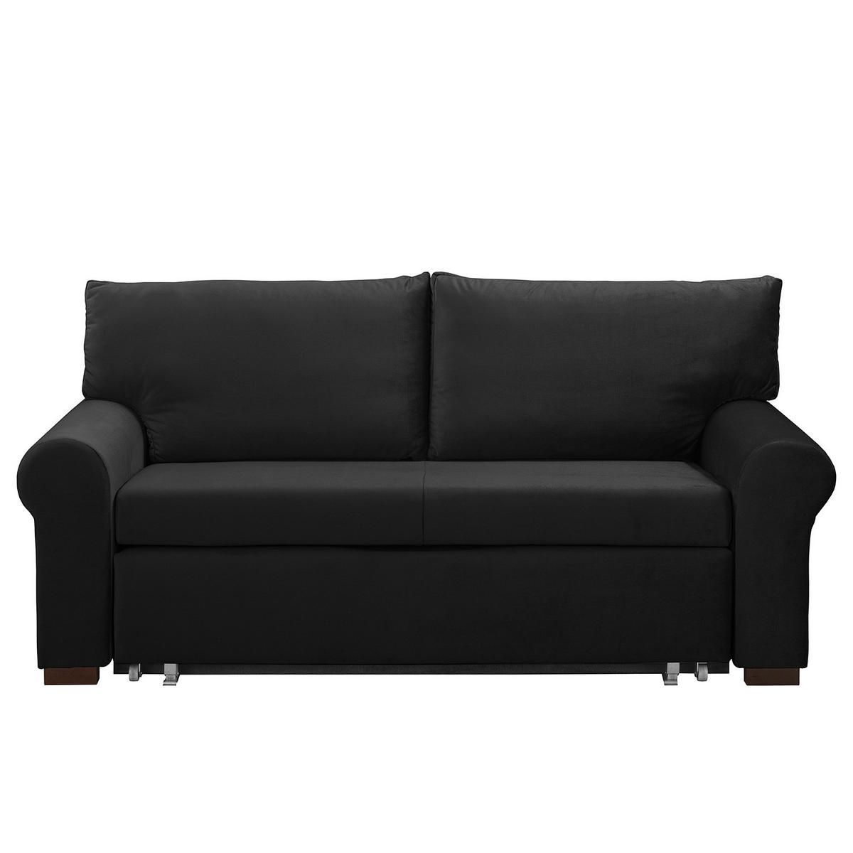 SCHLAFSOFA - Transparent/Anthrazit, Birkenholz/Textil (205/95/90cm) - home24