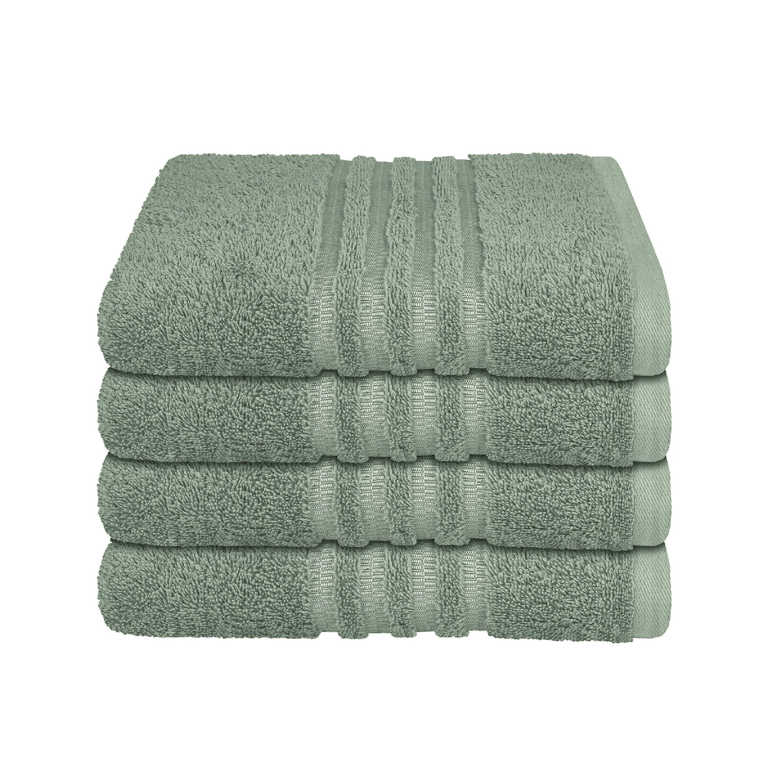 HANDTUCHSET Milano - 4-teilig - 50x100 cm - Hellgrün - Hellgrün, Textil (50/100cm) - SCHIESSER