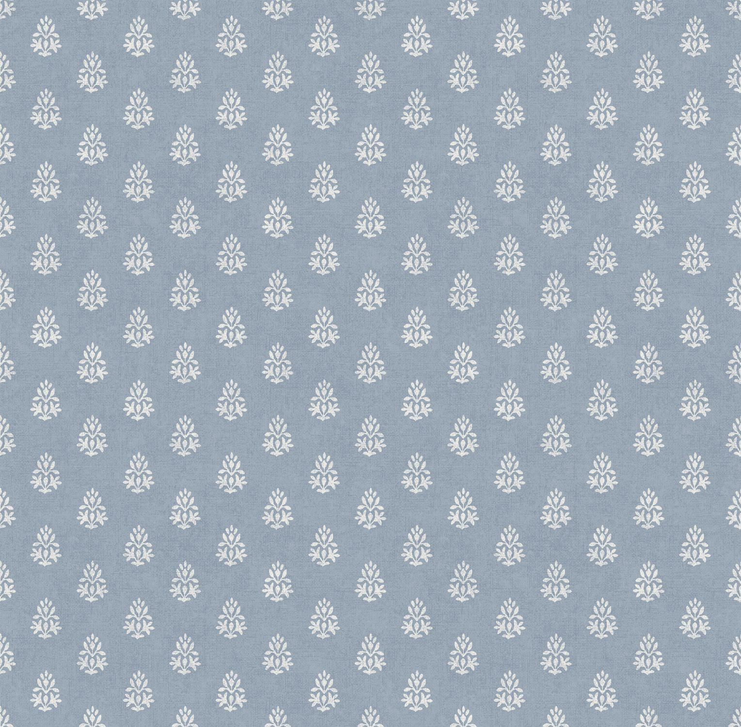 TAPETE kleine Ornamente 53 cm x 10 m - Blau, Papier (53/1000cm) - Sanders & Sanders