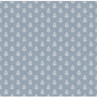 TAPETE kleine Ornamente 53 cm x 10 m - Blau, Papier (53/1000cm) - Sanders & Sanders