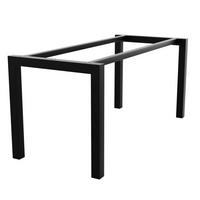 TISCHBEINE Etamin Metall Schwarz 170/70/72 cm - Schwarz, Metall (70/72/170cm) - Metalo Pro