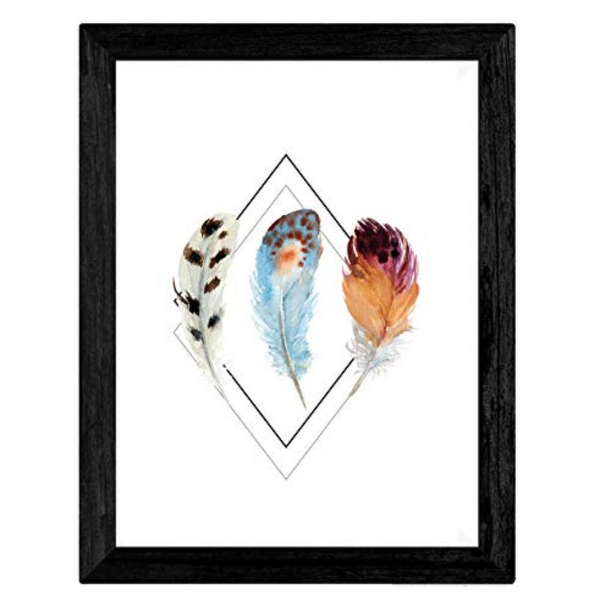 POSTER Set mit 4 Geometrische und bömische Formen A3 Rahmenlos - Klar, Papier (29.7/3cm) - Nacnic