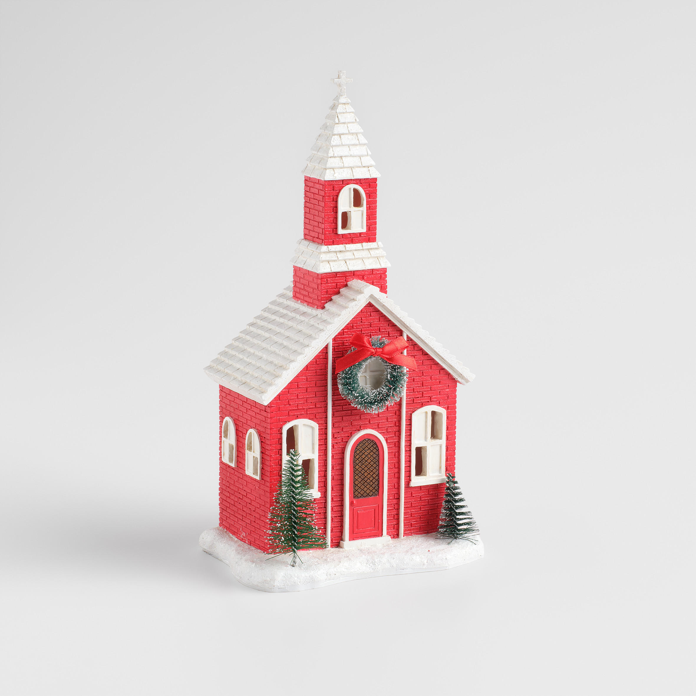 LEDFIGUR Gracehall, Rot, 27x10,5x14,5 cm, Dekorative Weihnachtsdeko - Rot, Kunststoff (10.5/27/14.5cm) - home&you