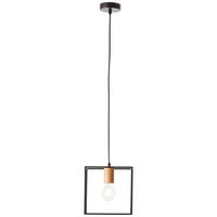 PENDELLEUCHTE Arica 99420/76 - Schwarz, Holz (20/20/110cm) - Brilliant