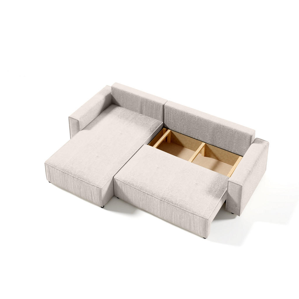 Thumbnail - Fedve Ecksofa, Creme, Naturmaterialien, L-Form, 294x185 cm, Wohnzimmer, Sofas & Couches, Wohnlandschaften, Ecksofas