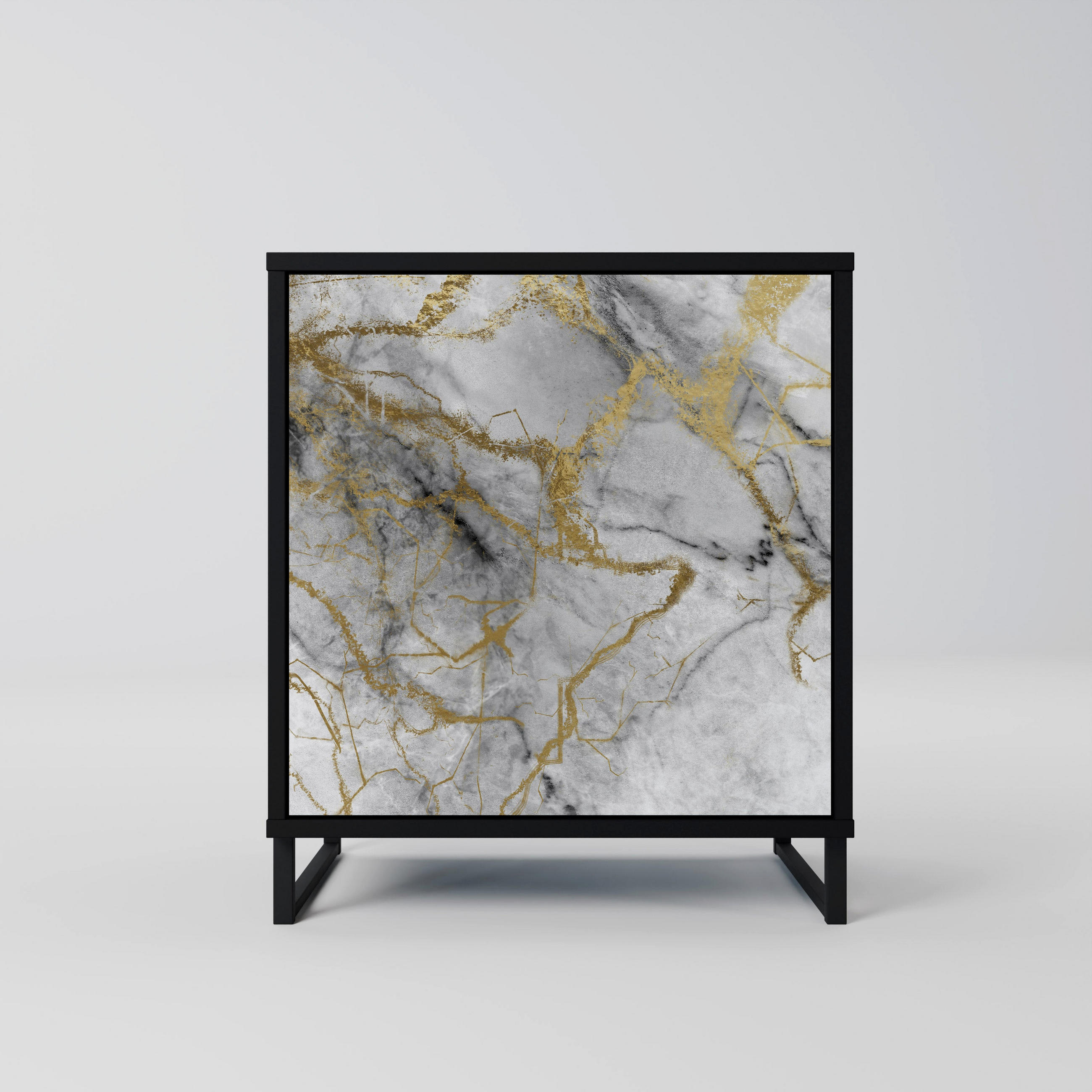 SpaceRebels Sideboard Schwarz 57.5x67.5x42 cm