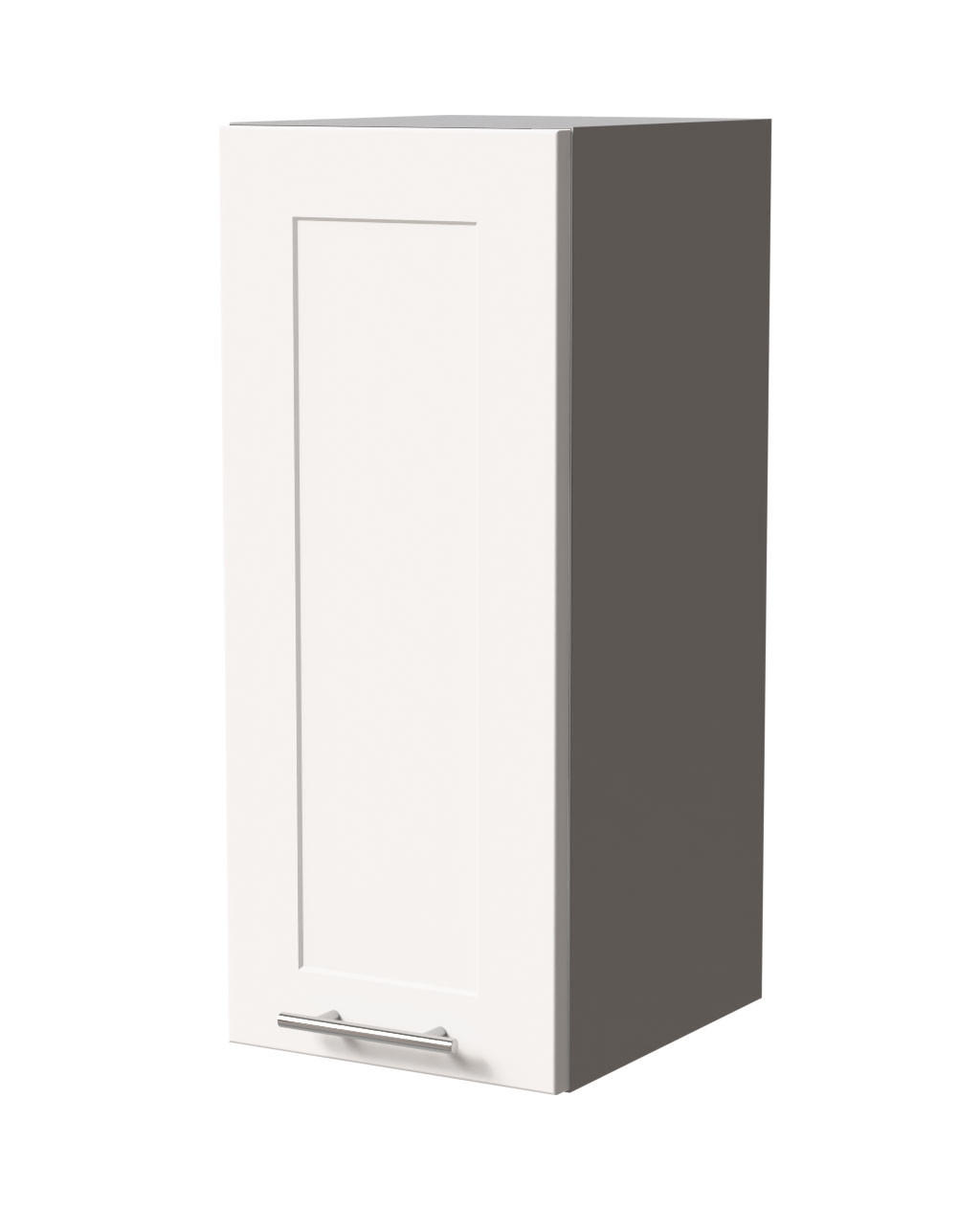 HÄNGESCHRANK Oslo W2/30 Grau / Weiß Matt 30 / 32,5 / 72cm - Weiß/Grau, Holz/Holzwerkstoff (30/72/32.5cm) - Feldmann-Wohnen