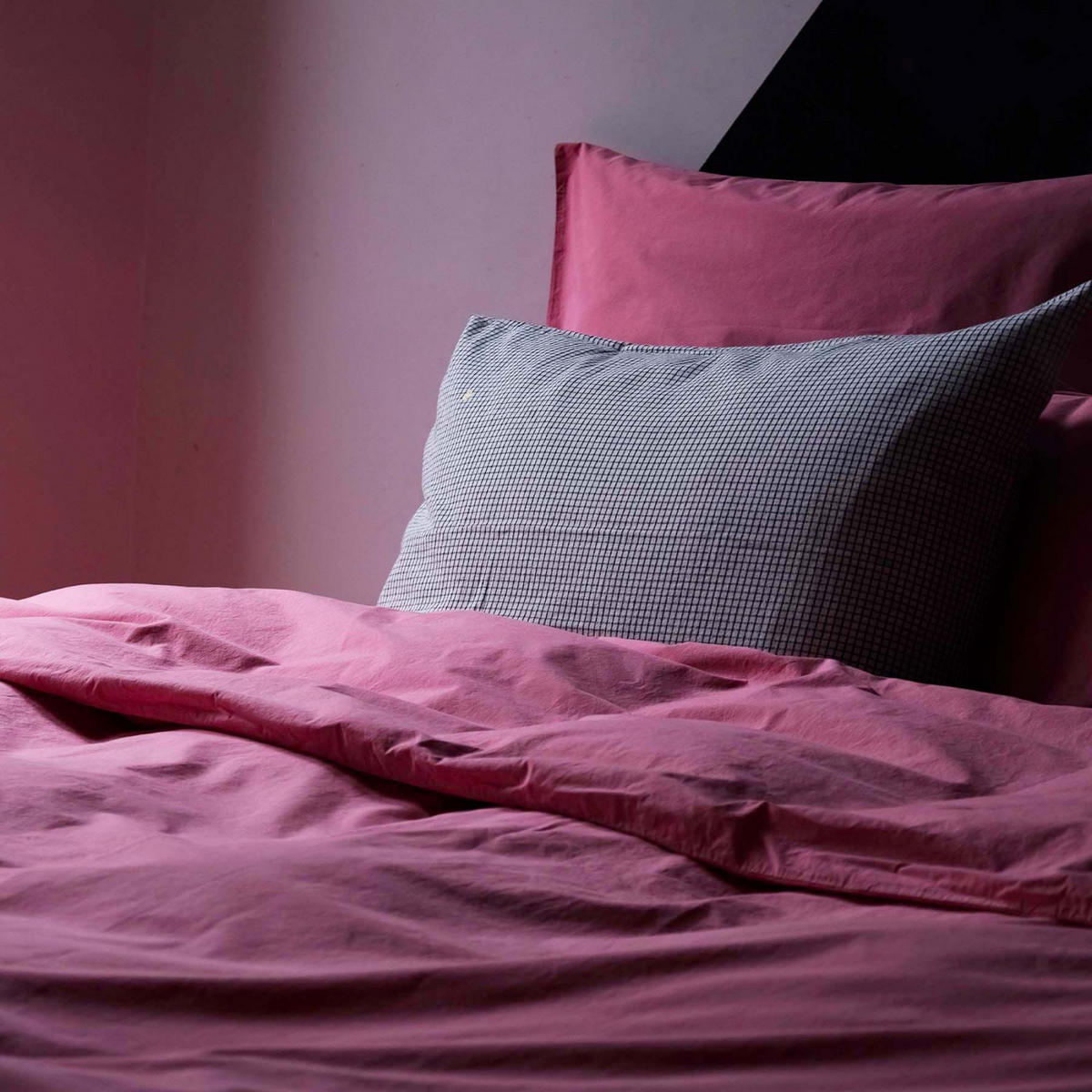 KOPFKISSENBEZUG Céleste fragola 50 x 70 cm - Hellrosa, Textil (70/50cm)