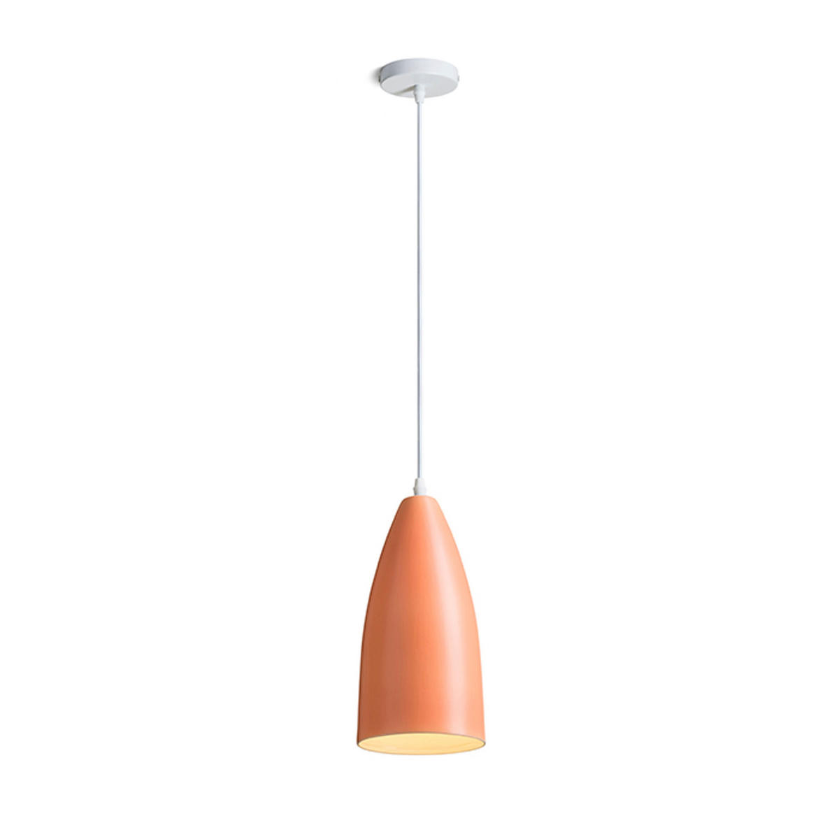 PENDELLEUCHTE TUTTI orange Keramik 15 W - Orange, Metall (30/30/120cm) - Rendl
