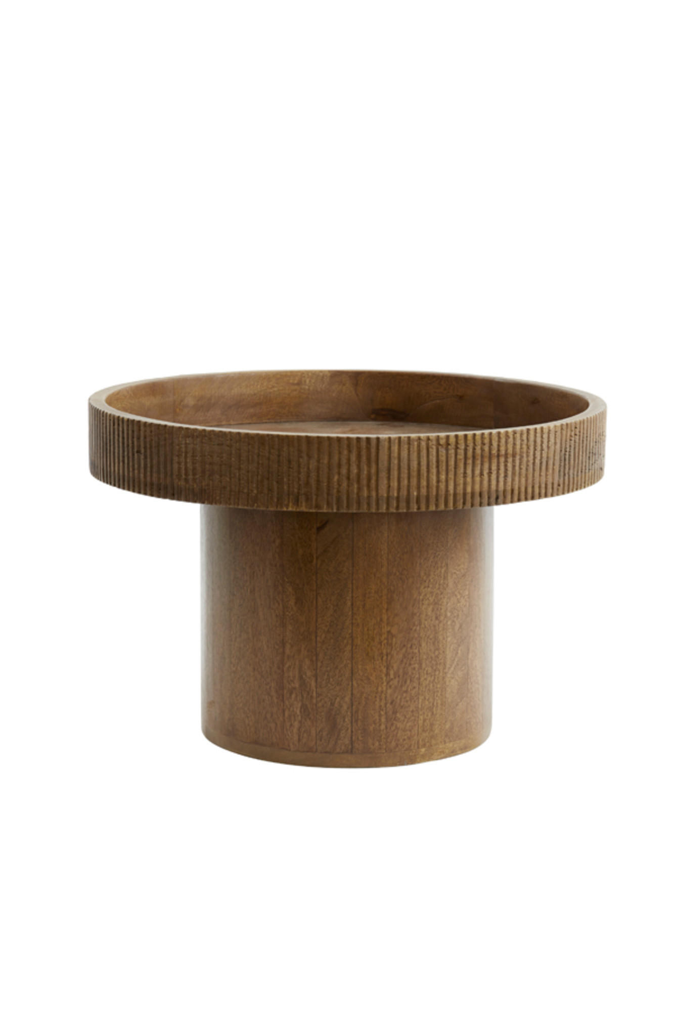 BEISTELLTISCH Kalomo Braun Ø50/35 cm - Braun, Holz (50/50/35cm) - Light & Living