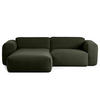1,5-SITZER ECKSOFA mit Longchair - Schwarz/Grau, Kunststoff/Textil (260/173cm) - home24