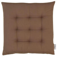 SITZKISSEN MIT 9 PUNKT-STEPPUNG DOVE - Schlammfarben, Textil (40/40/5cm) - Tom Tailor