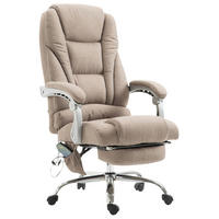 BÜROSTUHL Pacira, Stoff mit Massagefunktion Taupe - Taupe, Textil/Metall (68/127/64cm) - TPFLiving