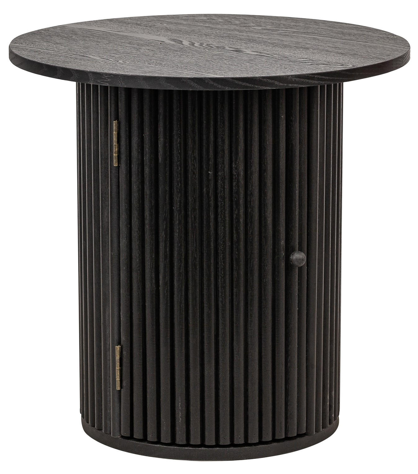 BEISTELLTISCH Rund Schwarz 50 x 50 x 49 cm - Schwarz, Holz (50/50/49cm) - Nordlys