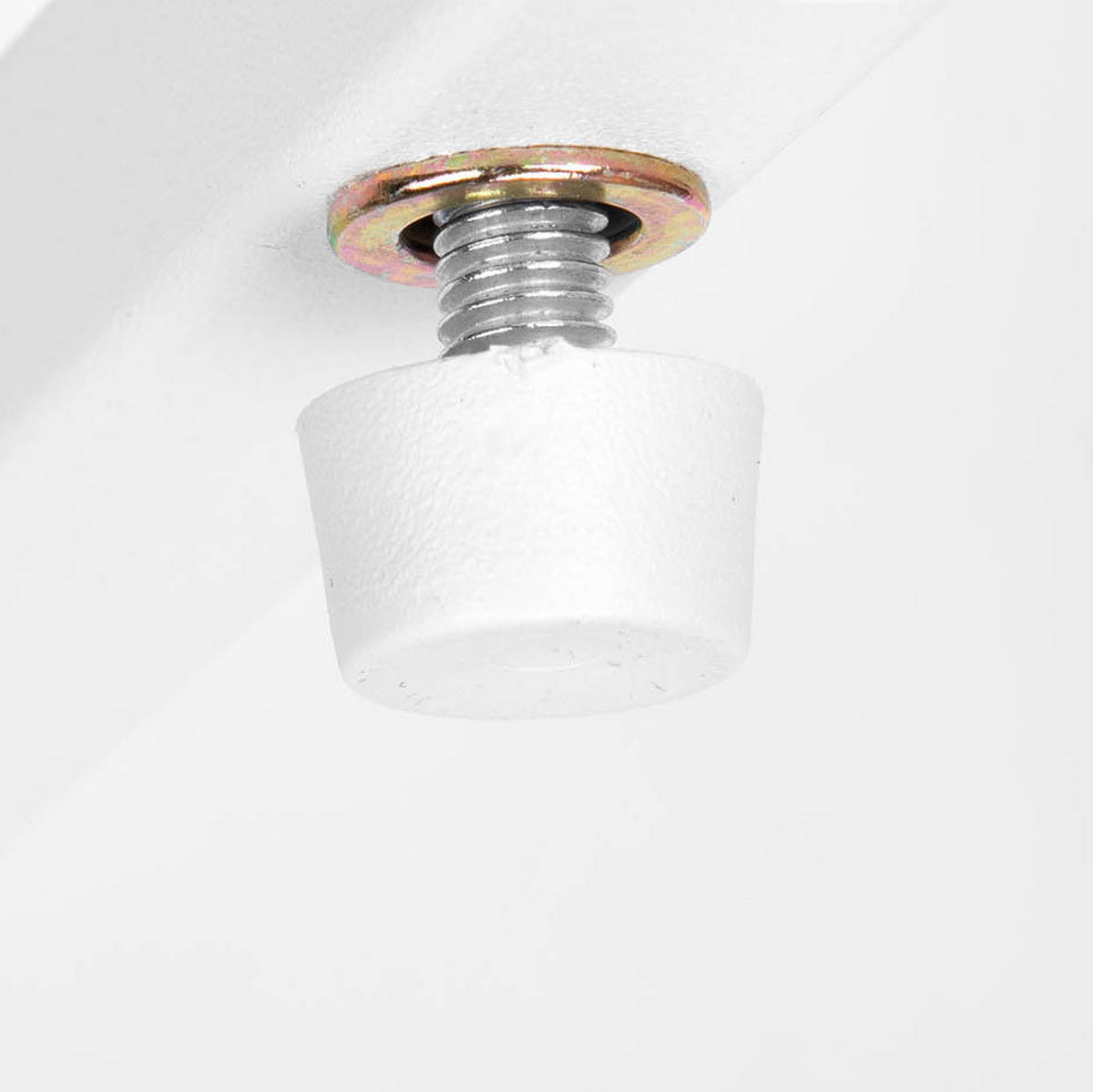 BLUMENSTÄNDER mit 3 Ablagen - Eiche Bianco, Metall (34/34/67cm) - Mat-Haus