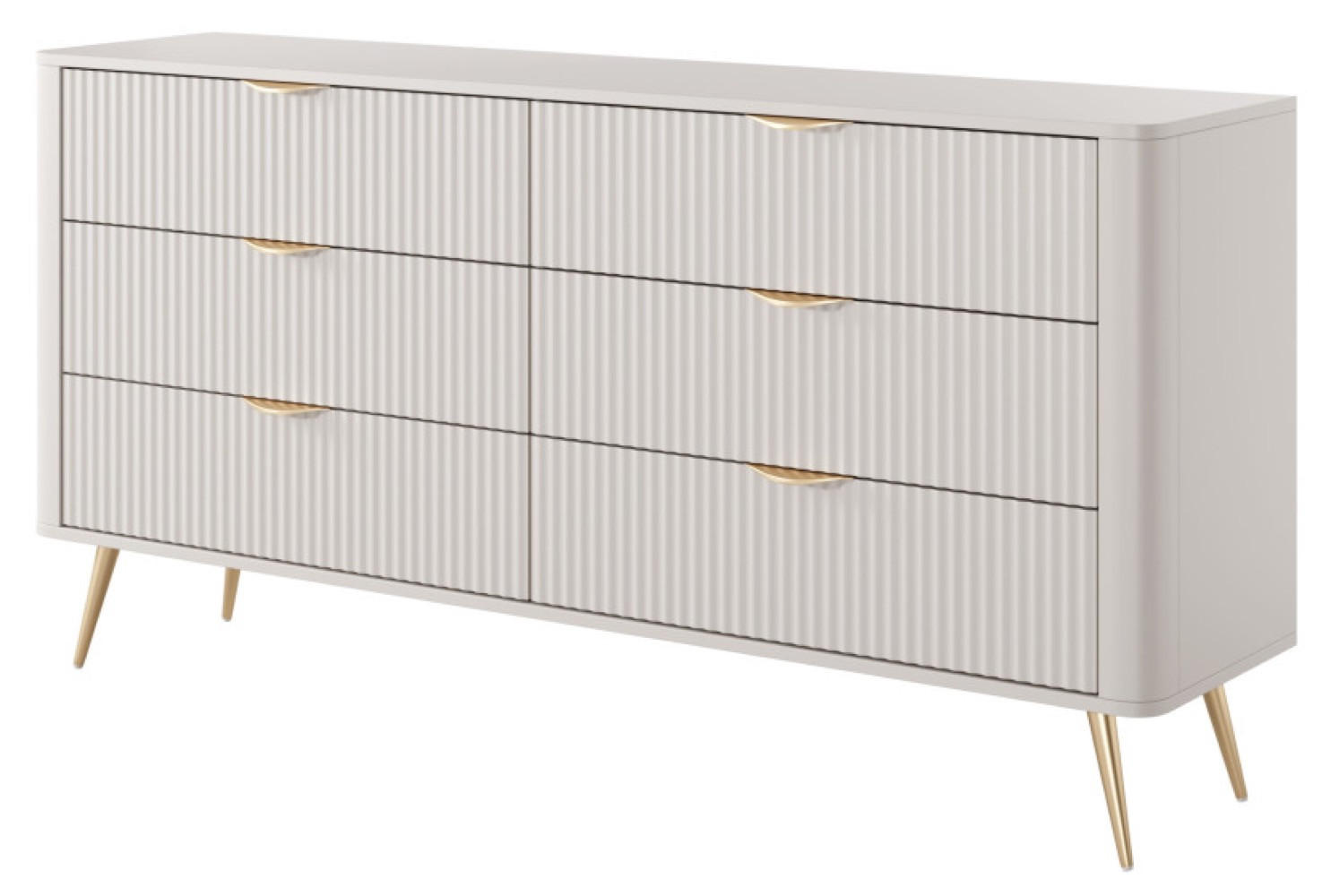 Sepro Meble Kommode Beige 163x81x38 cm