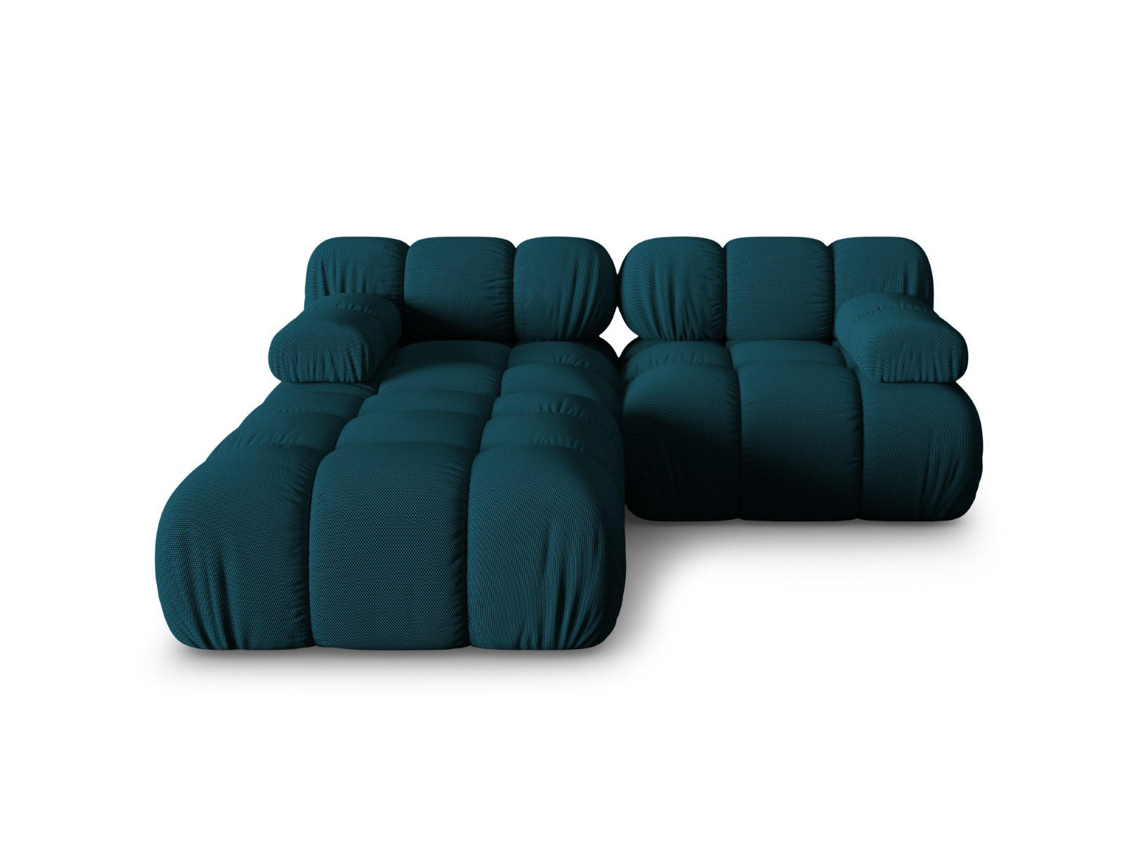 SOFA modular Bellis aus 3D-Stoff marineblau 3 Sitzplätze - Blau, Textil (188/70/188cm) - Micadoni
