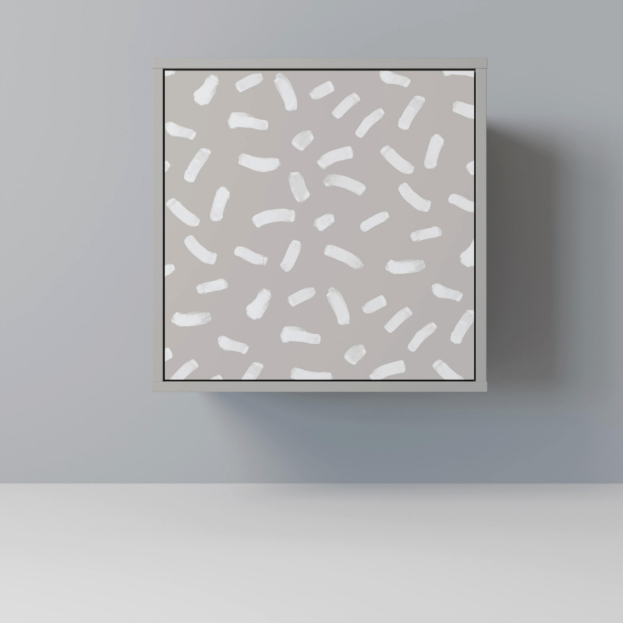 SIDEBOARD PASSING SECONDS, Grau, 57,5x42x57,5 cm, Ohne Füße - Multicolor/Grau, Holzwerkstoff (57.5/57.5/42cm) - SpaceRebels