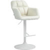 BARHOCKER Stoff creme - Creme/Weiß, Textil (57/97/59cm) - CLP