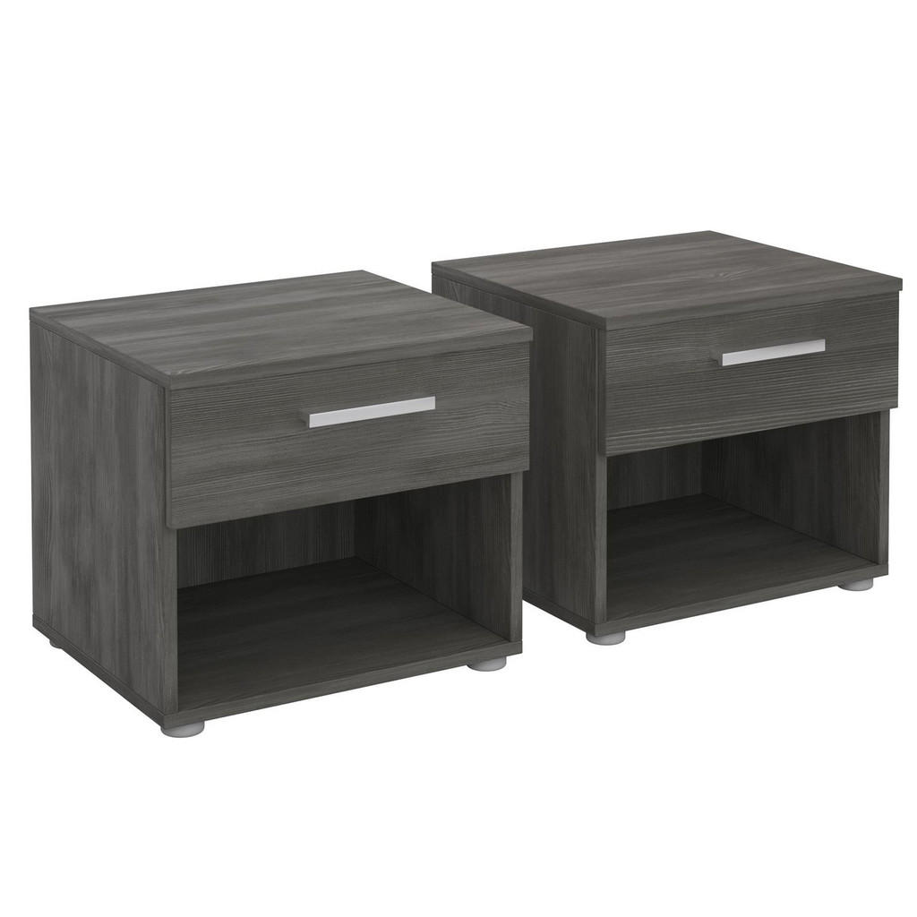 Thumbnail - CARO-Möbel Nachttisch, Esche, Holzwerkstoff, Mode, 42x38x30 cm, Schlafzimmer, Nachttische