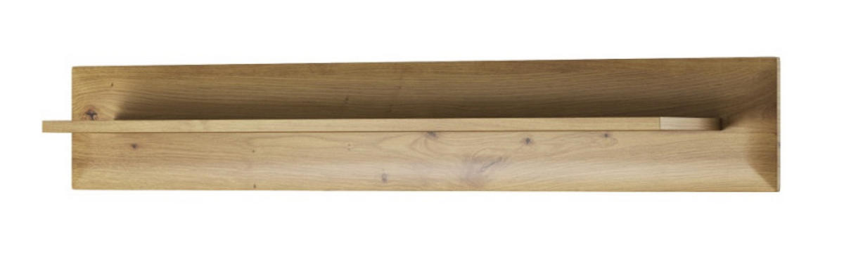 WOHNWAND Schwarz Nordan Eiche Artisan LED Mit Regalen - Multicolor, Holzwerkstoff (305/197/40cm) - Sepro Meble