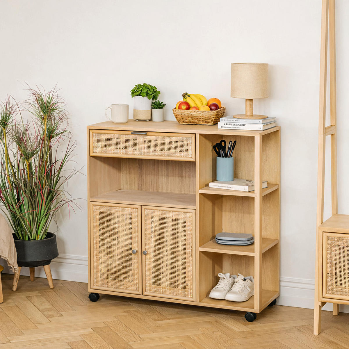 SERVIERWAGEN Holz Braun - Braun, Holz (78/79/28cm) - Nordlys