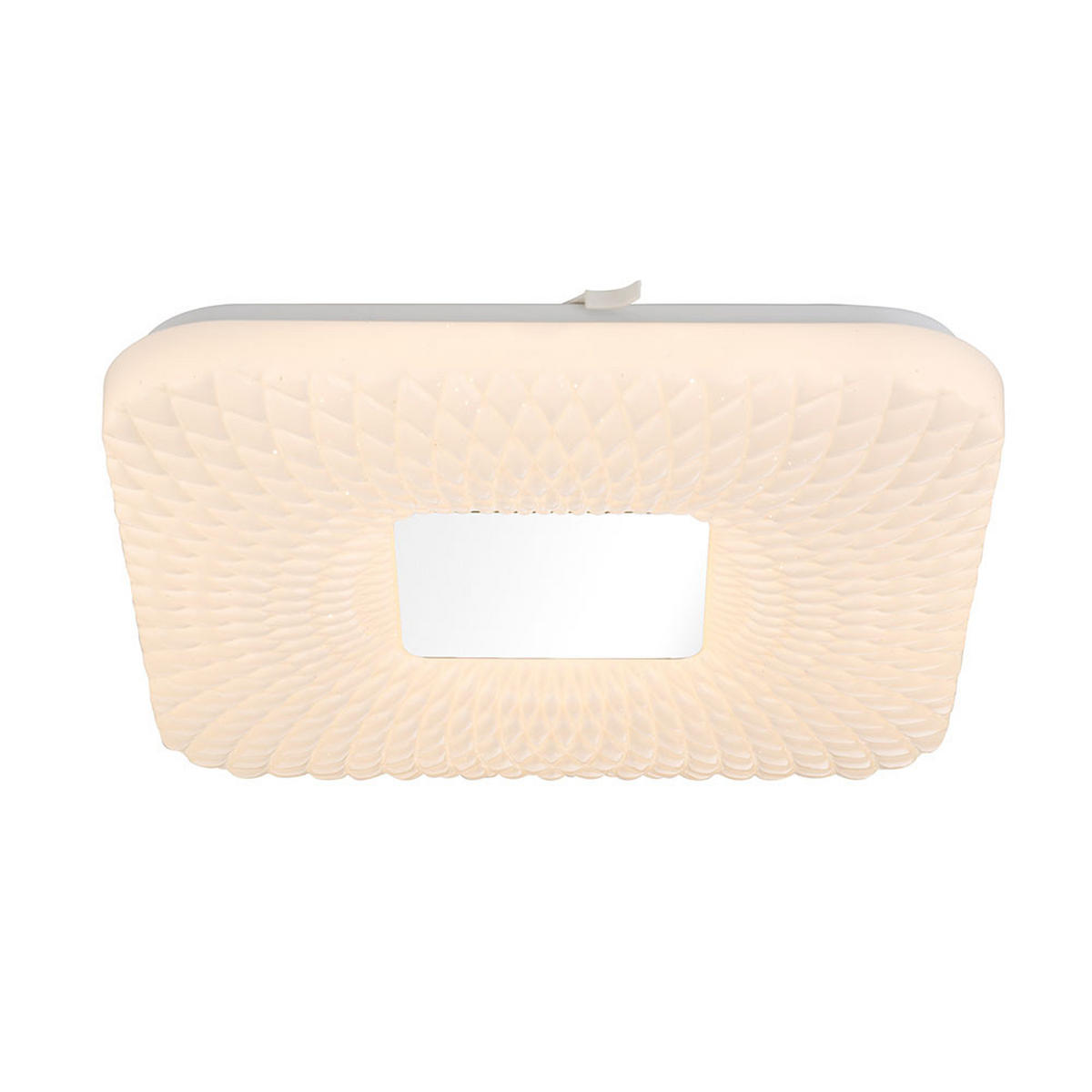 LED DECKENLEUCHTE FINDUS Weiß Metall - Weiß, Metall (33/33/4.6cm) - Globo Lighting