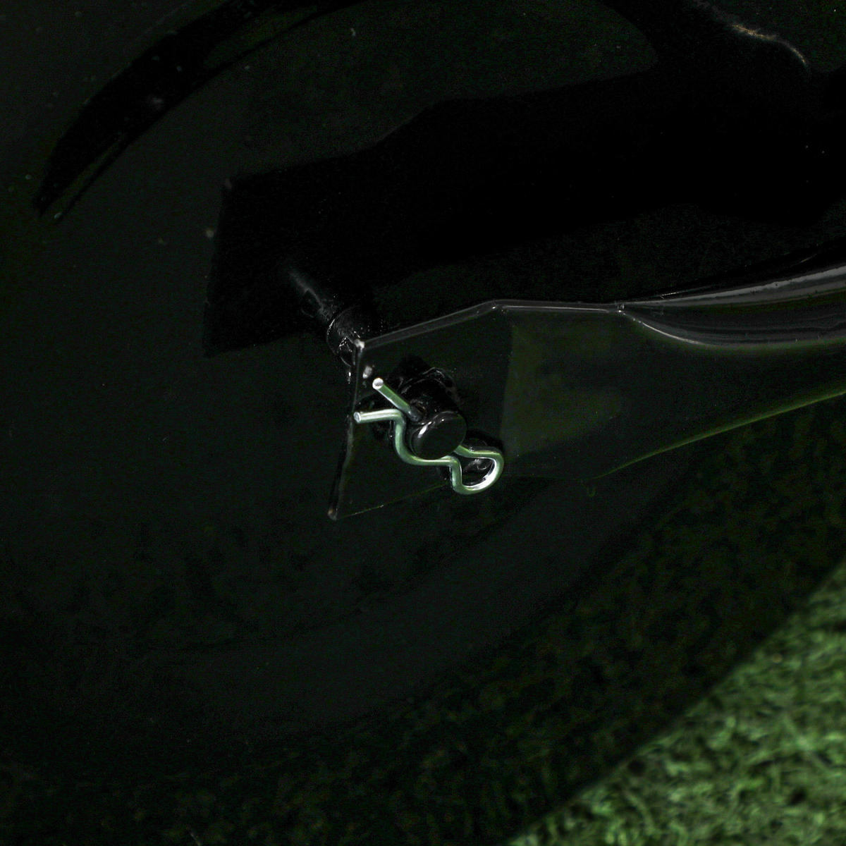 RASENWALZE mit U-Griff, Gartenrolle, Gartenwalze, 32 cm Durchmesser, Metall, Schwarz - Schwarz, Metall (32.5/113/58cm) - Outsunny