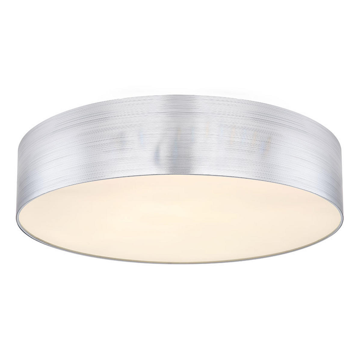 LED DECKENLEUCHTE Silber Opalglas - Silberfarben, Metall (60/60/12cm)