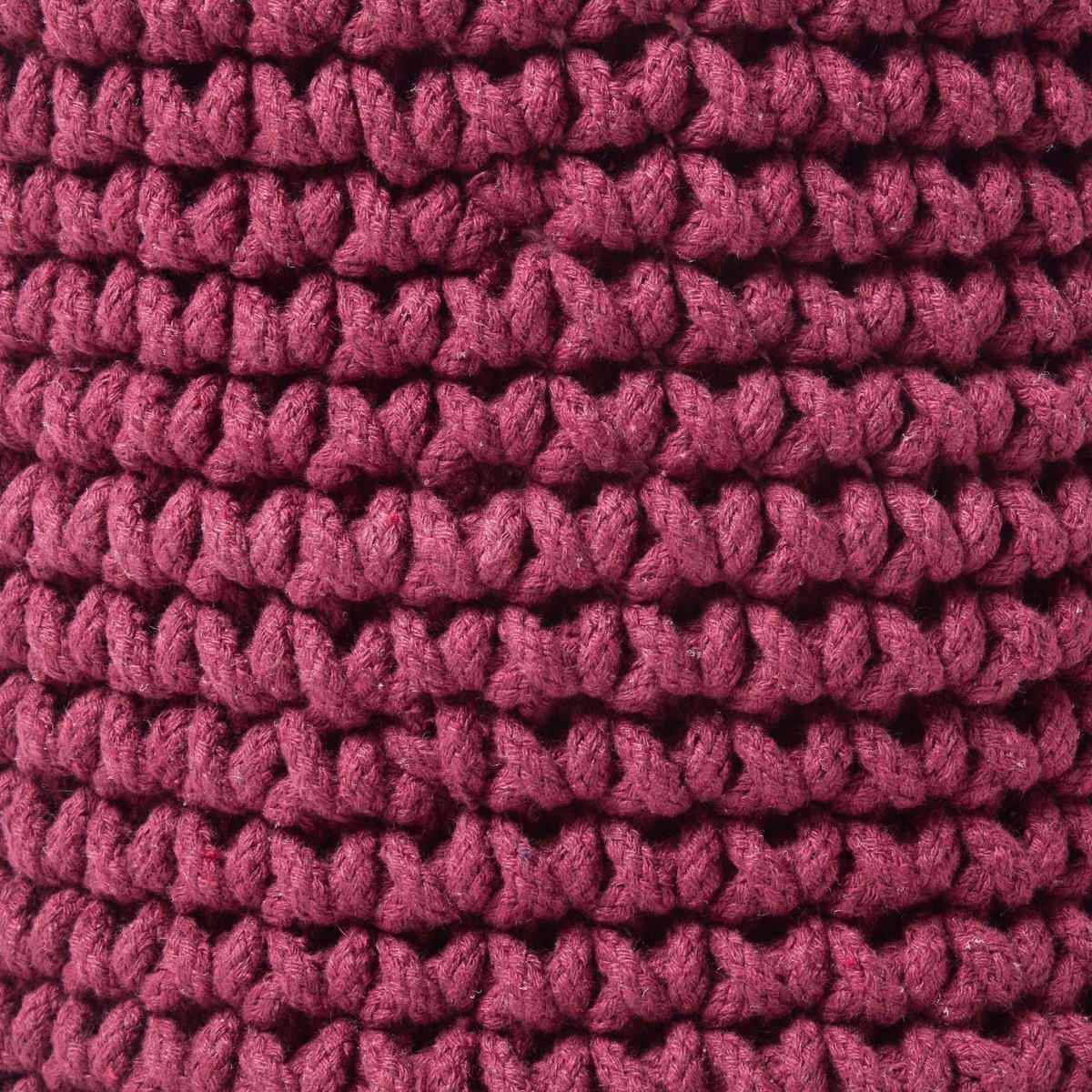 AUFBEWAHRUNGSKORB Baumwolle 37/21 cm - Bordeaux, Textil (37/37/21cm) - Homescapes