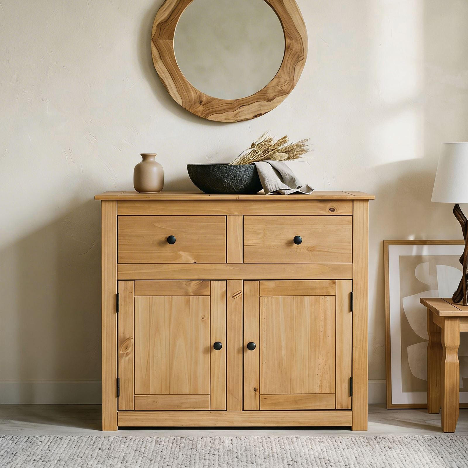 KOMMODE CANCUN - Kieferfarben, Holz (93/80/40cm) - CARO-Möbel