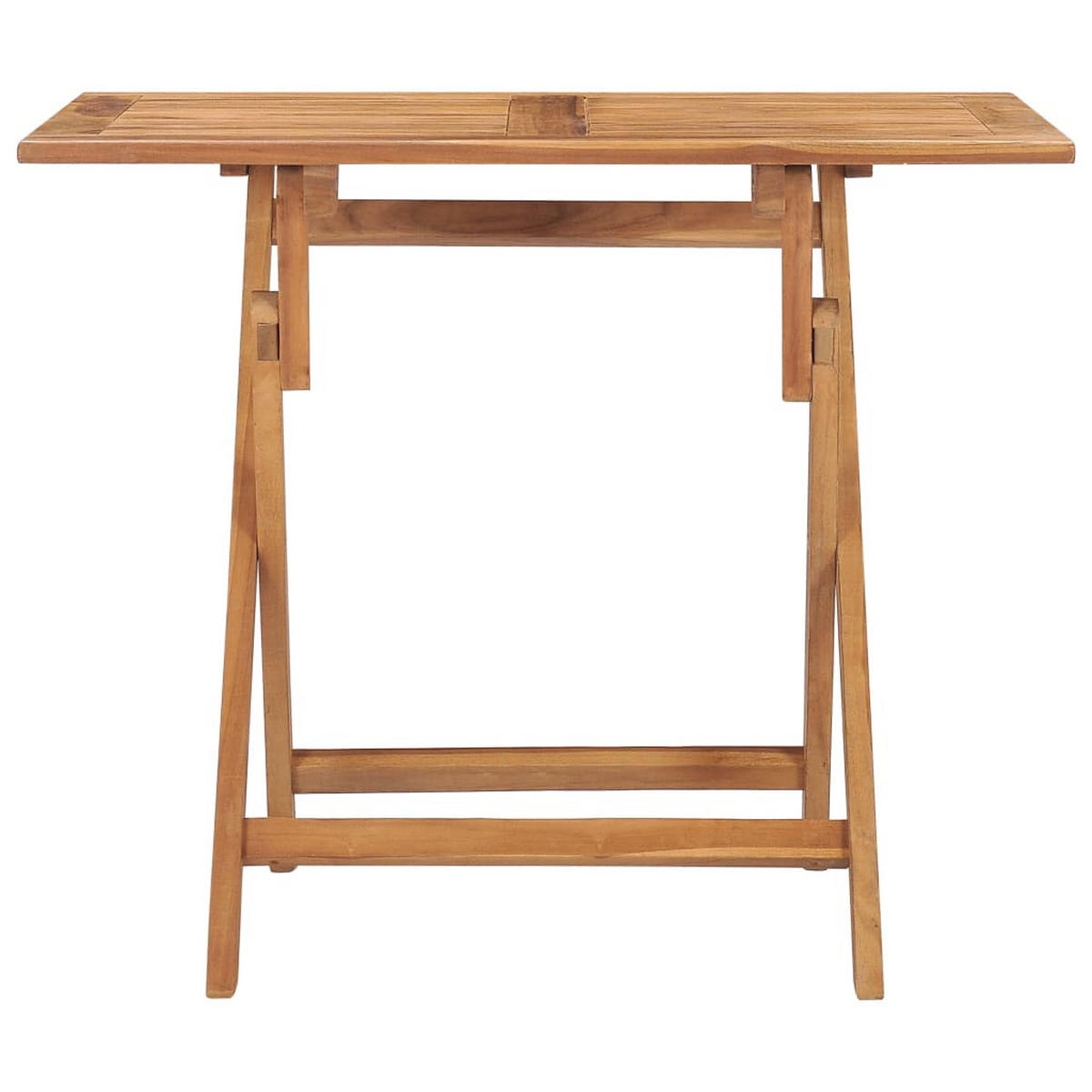 KLAPPBARER Garten-Esstisch 90/60/75 Cm Massivholz Teak - Braun, Holz (90/60/75cm) - vidaXL