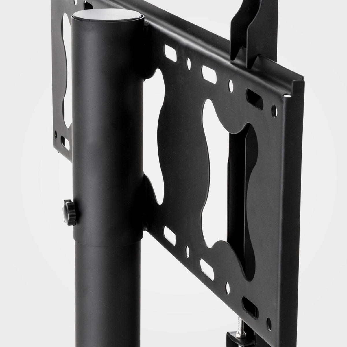 TV RACK Metall Schwarz-Matt - Schwarz, Metall (64/100/53cm) - CLP