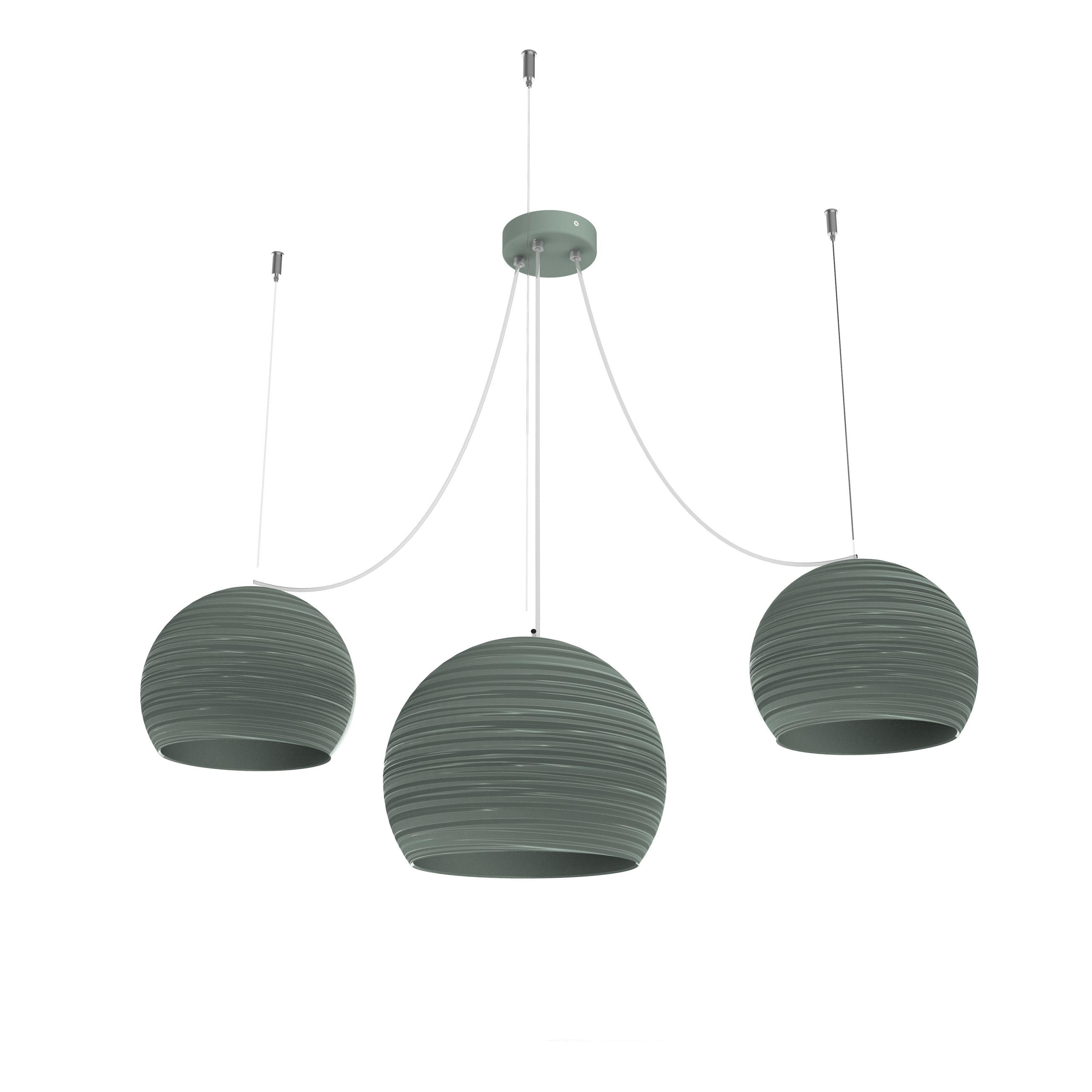 HÄNGELEUCHTE Focus X3 - Grün, Metall (25/25/20cm) - Lumicom