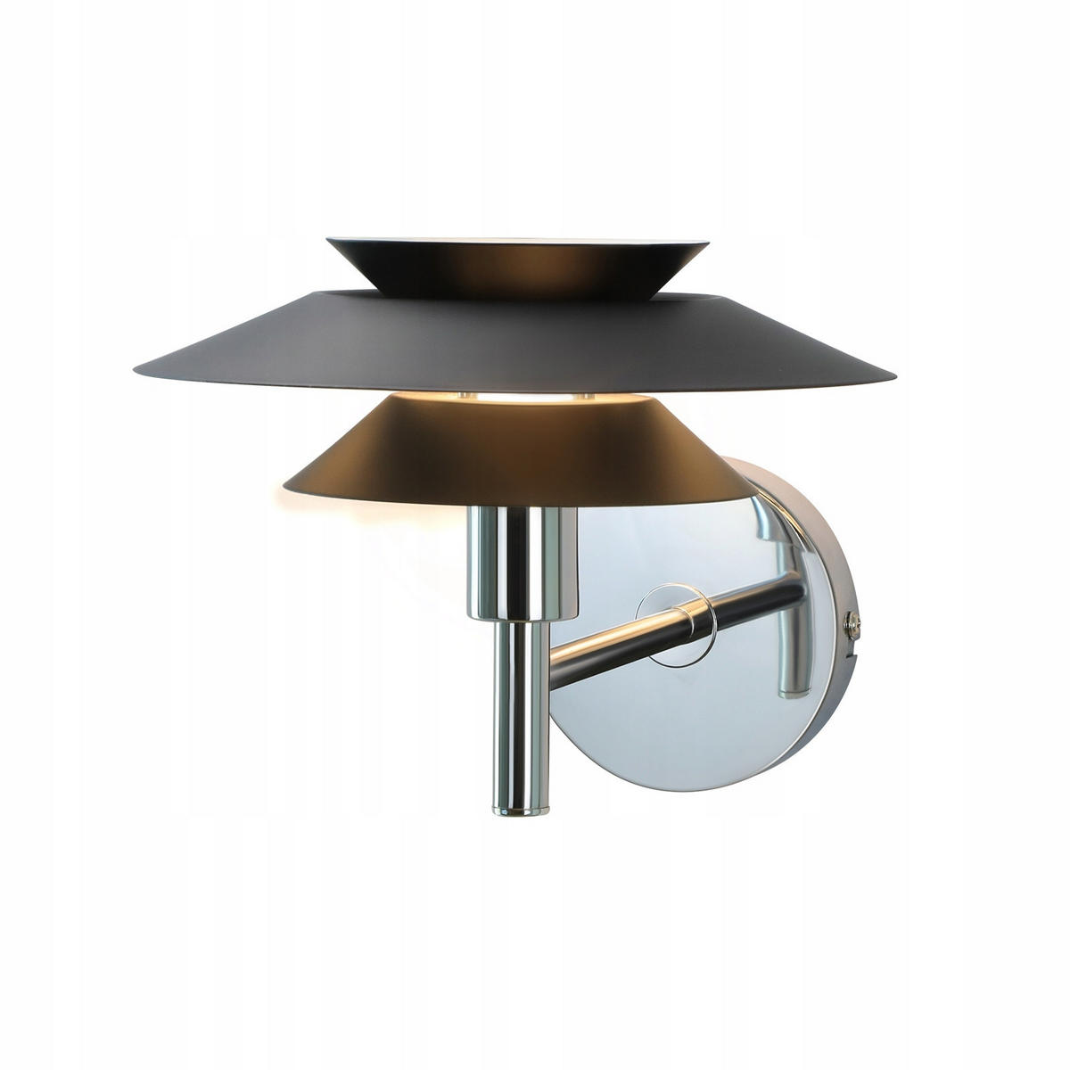 WANDLEUCHTE Welt - Schwarz, Metall (26/17/26cm) - Nettlife