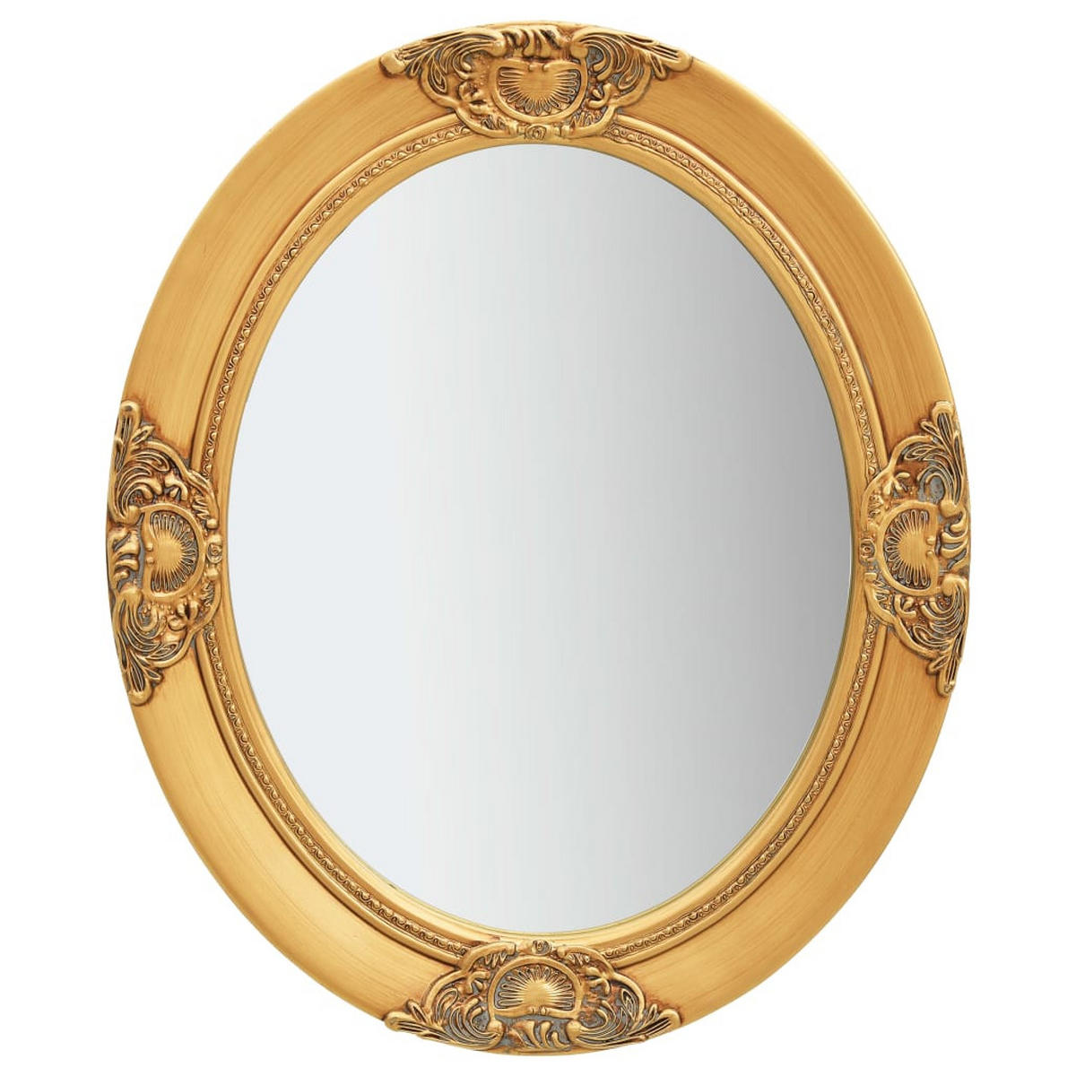 WANDSPIEGEL im Barock-Stil 50x60 cm Golden - Goldfarben, Holz (60/60/50cm) - furnicato