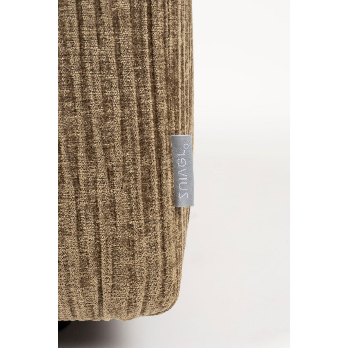 SOFA ELEMENT Hunter Rund Ecken Rechts Moss/ Grün - Braun/Grün, Textil (60/38/100cm) - Zuiver