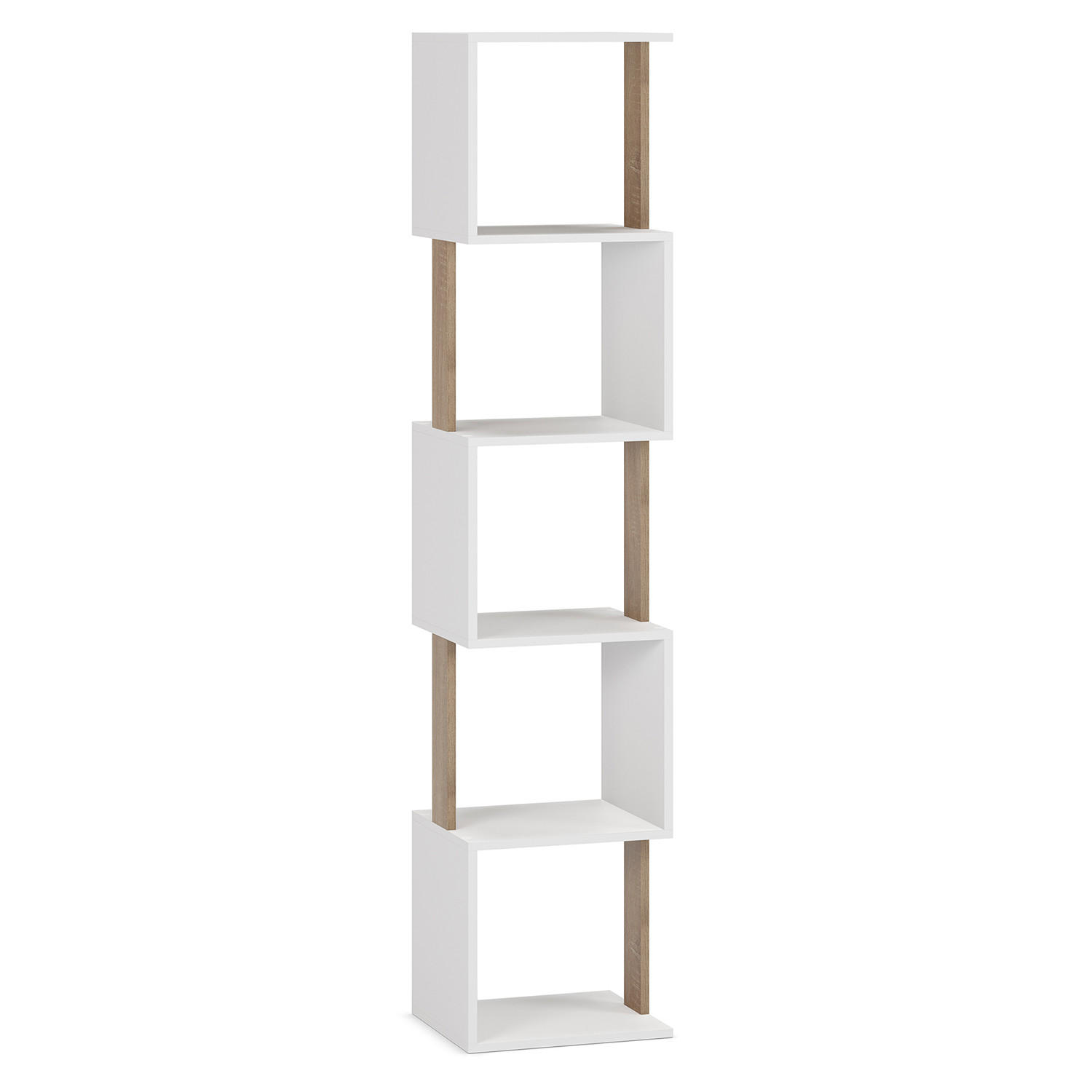 REGAL Maldivas 5 fächern weiß - Weiß, Holzwerkstoff (35/161/30cm) - VS Venta-stock