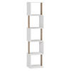 REGAL Maldivas 5 fächern weiß - Weiß, Holzwerkstoff (35/161/30cm) - VS Venta-stock