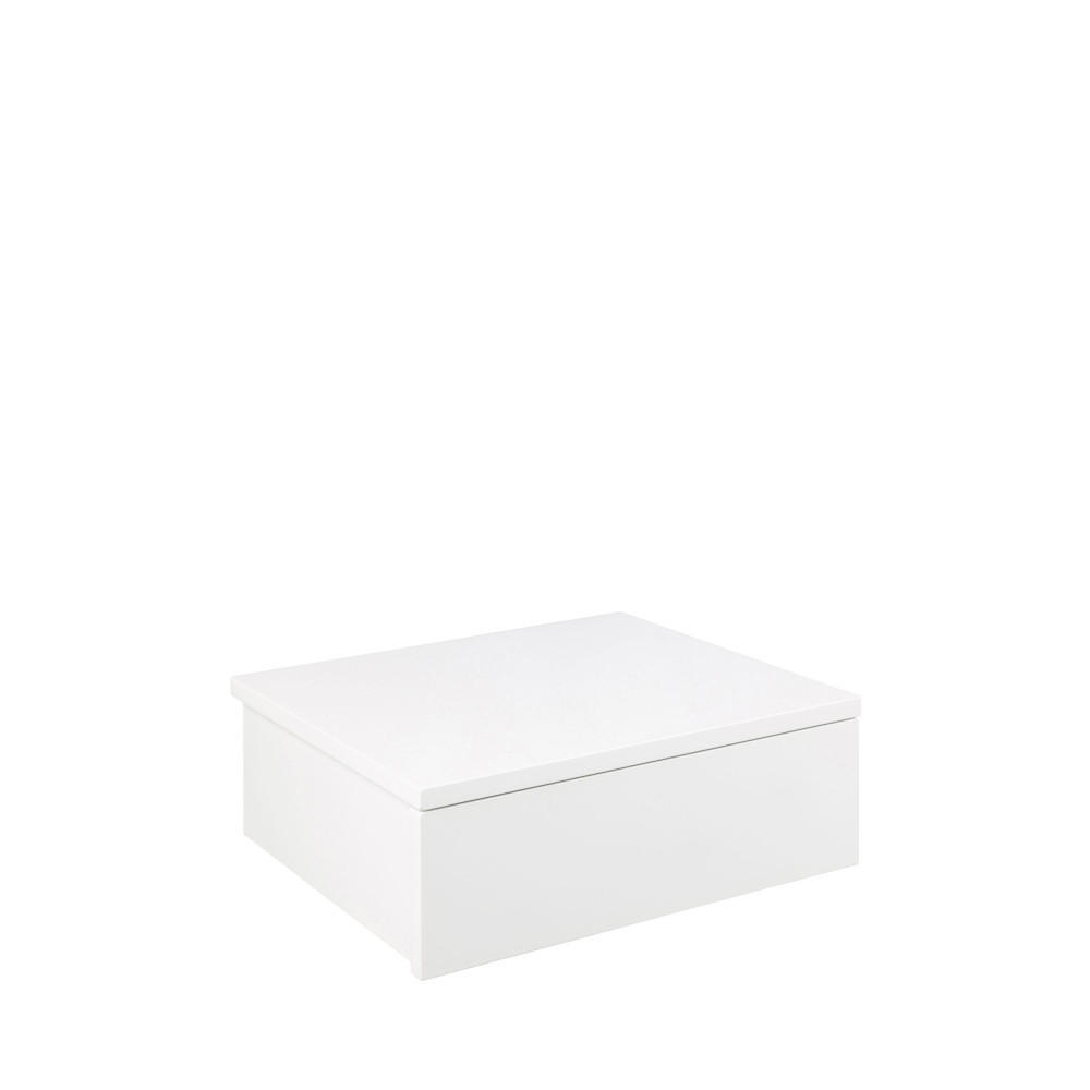 WAND-NACHTISCH mit 1 Schublade aus Holz - PUERTO - Weiss - Weiß, Holz (37/13/32cm) - Drawer