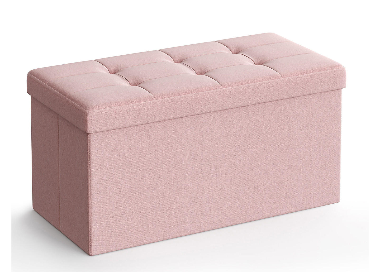 POUF-FALTEN, rosa - Pink, Holz/Textil (38/38/76cm)