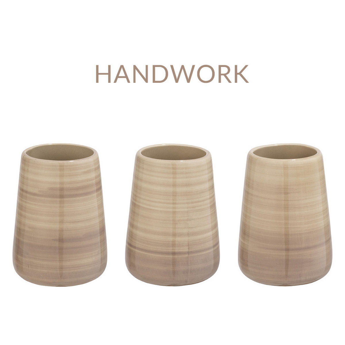 SPENDER für Flüssigseife 8/8/18 cm - Beige, Keramik (8/18/8cm) - Wenko